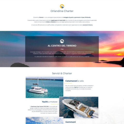 Realizzazione sito web orlandina charter