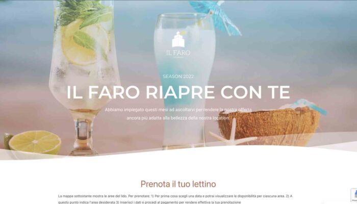 Sistema booking lido balneare capo mulini