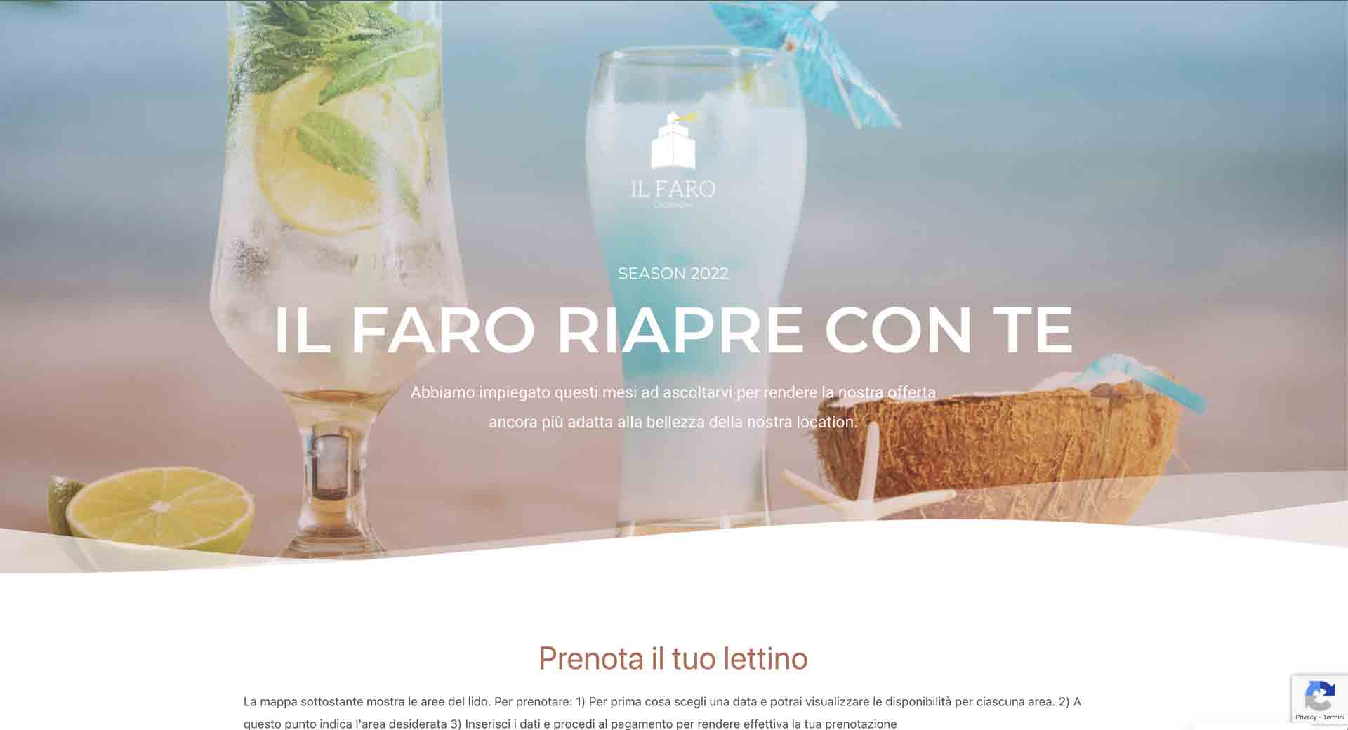 Sistema booking lido balneare capo mulini