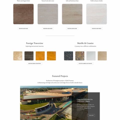 Homepage sito web realizzato per azienda Poggi