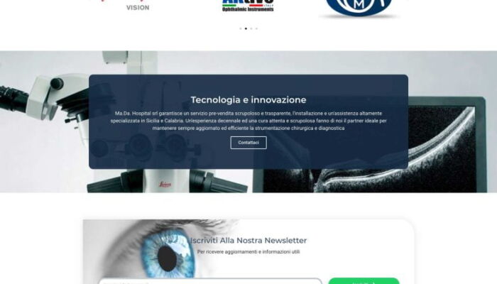 Sito web realizzato per Ma.Da. Hospital Catania
